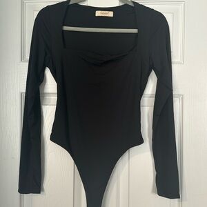 Black Long Sleeve Bodysuit (L)